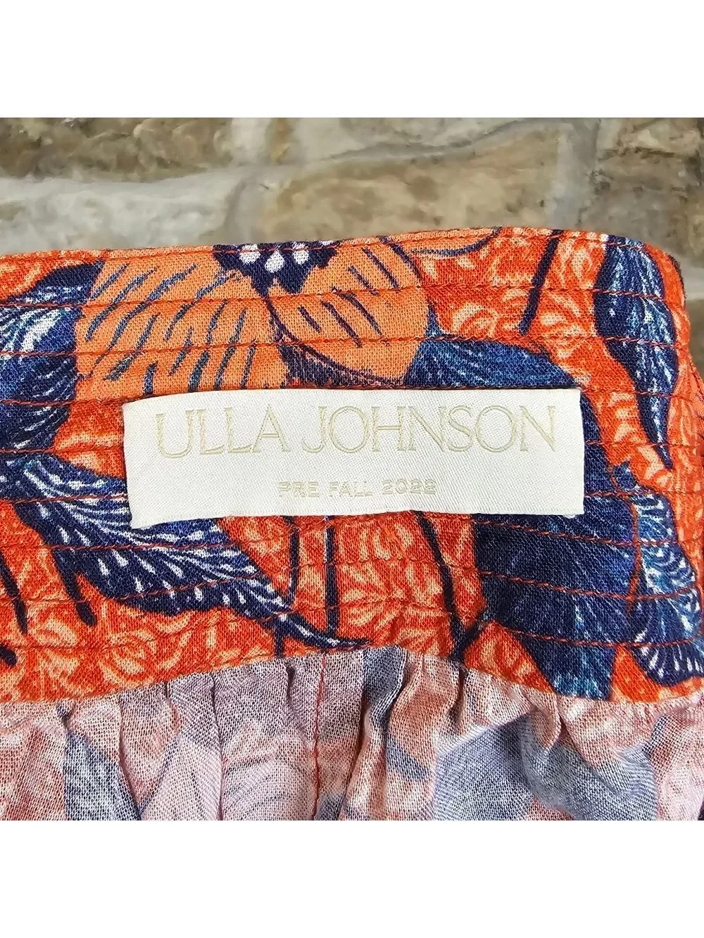 Ulla Johnson Rowan Birds Shorts Carmine